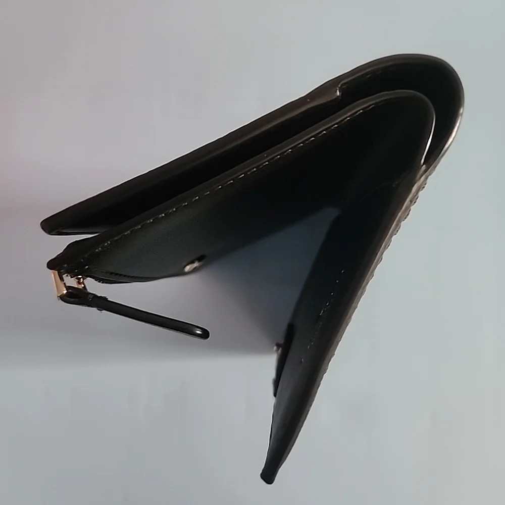 EUC Kate Spade NY Patterson Drive Braylon Wallet Clutch -Pebbled Black Leather - Picture 4 of 12